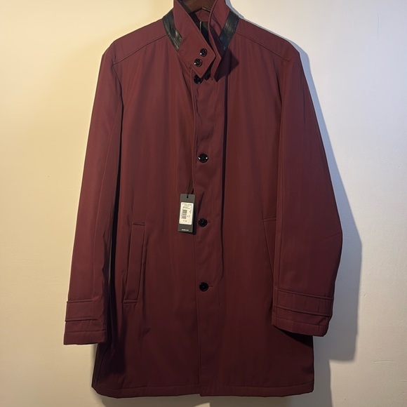 STRELLSON GORDON MEN’S COAT BURGUNDY COLOUR SIZE XXL NWT - Picture 1 of 12
